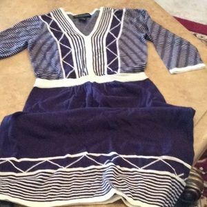 Design 365 Dress navy/white